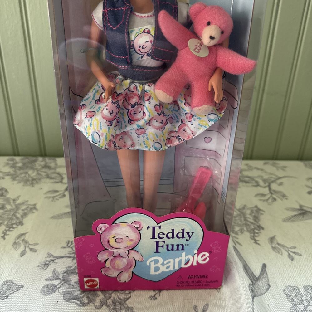 Barbie 1996 Teddy Fun Barbie 15684 Original Box Unopened HILLS SPECIAL EDITION - Picture 3 of 6